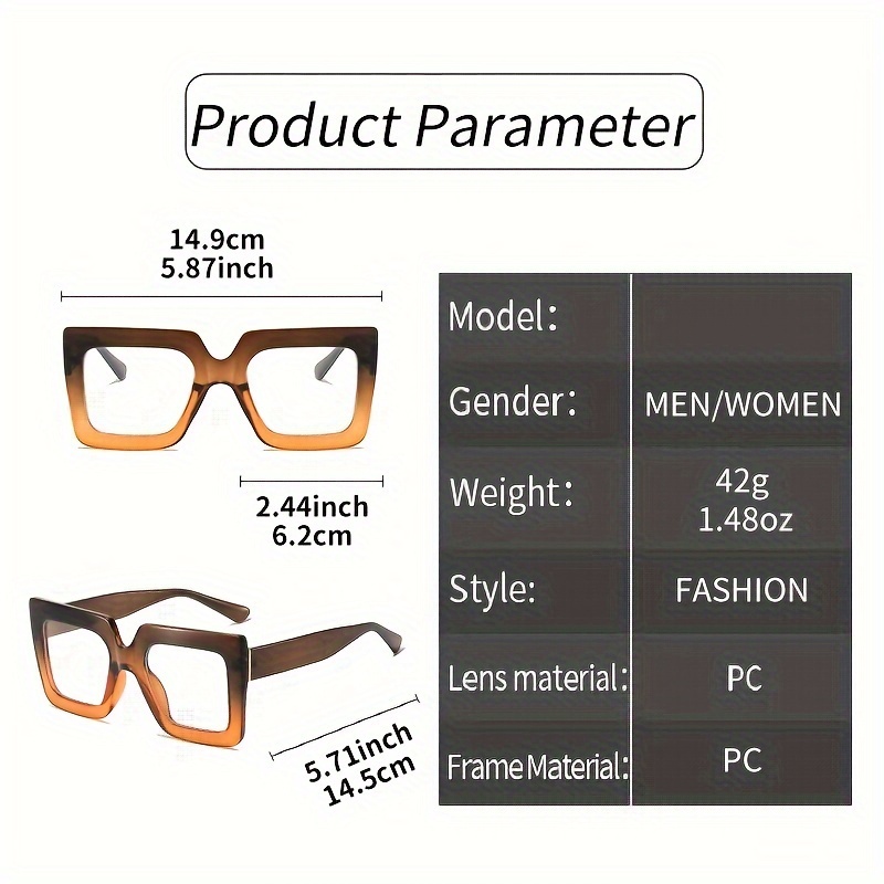 Marque carré Anti lumière bleue lunettes montures femmes ordinateur lentilles optiques ordinateur lunettes cadre lunettes à la mode lunettes