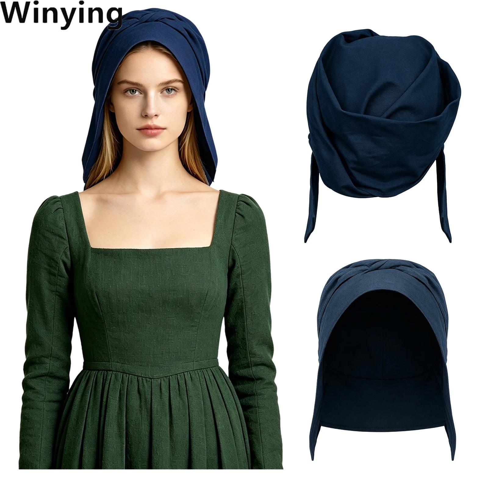 Coiffe ajustable médiévale pour femme, chapeau paysan Renaissance, accessoires de costume pour usage quotidien et événements festifs
