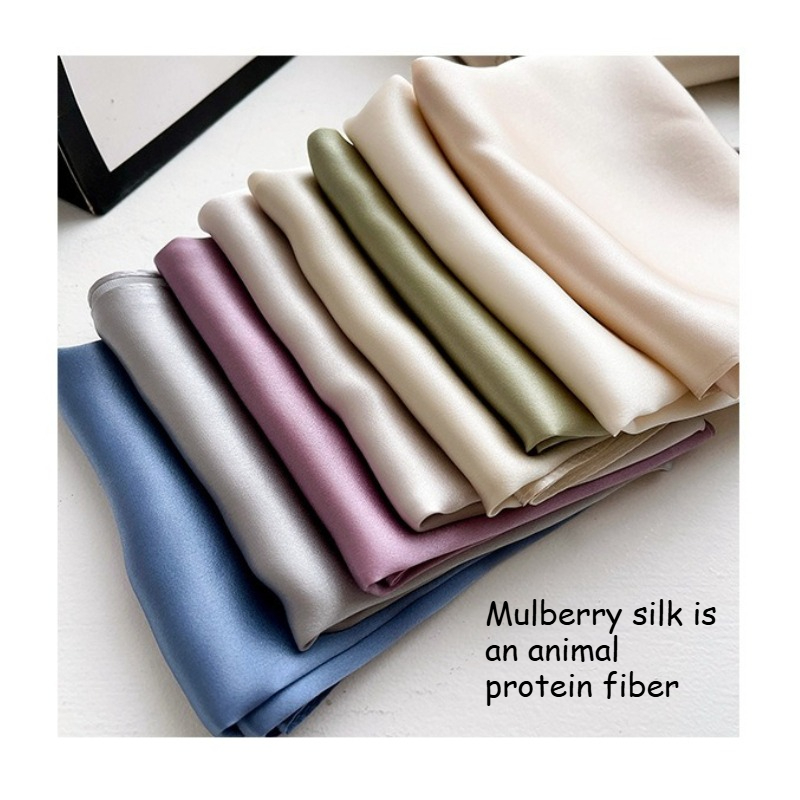 Foulard carré 100% pure soie pour femme, bandana en soie véritable, foulard pour cheveux, hijab, foulard de luxe, foulard de tête en soie, écharpe de cou, cravates