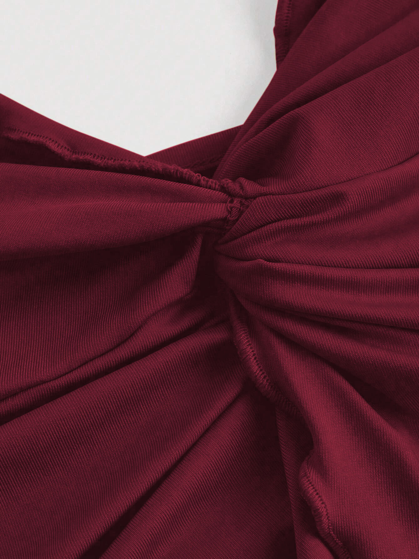 Haut court torsadé décontracté pour femmes, croisé sur le devant, couleur unie, Sexy, dos nu, Slim Fit, Camisole sans manches, Streetwear, été 2025
