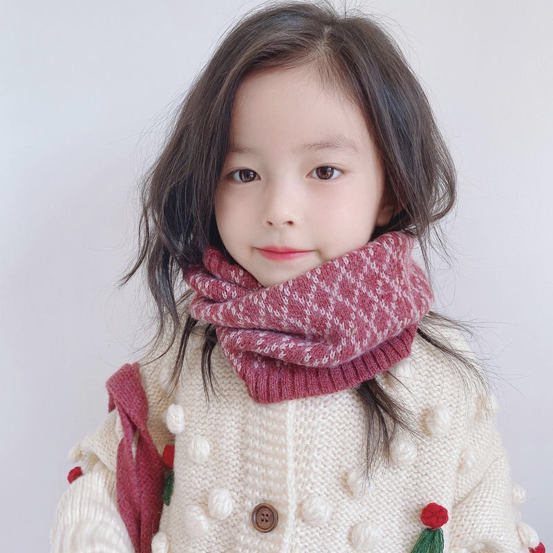 Écharpe chaude d'hiver pour enfants, foulard de la présidence pour garçons et filles, écharpe à carreaux pour bébé, col doux pour enfants, nouveau