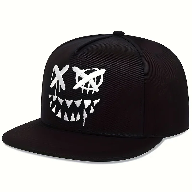 Casquette Hip Hop pour Homme Personnalisée Broderie Coton Réglable Snapback Printemps Été Chapeau de Soleil Extérieur Loisirs