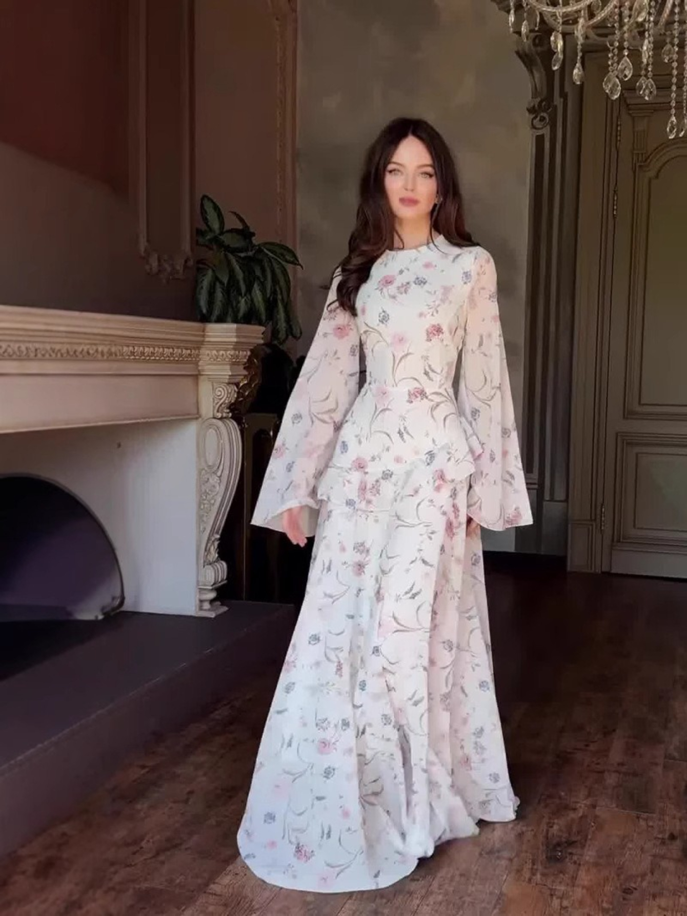 Eid femmes Robe Abaya musulman Ramadan Jalabiya fleur imprimé robes de soirée dubaï longue Robe maroc caftan robes Largos 2025