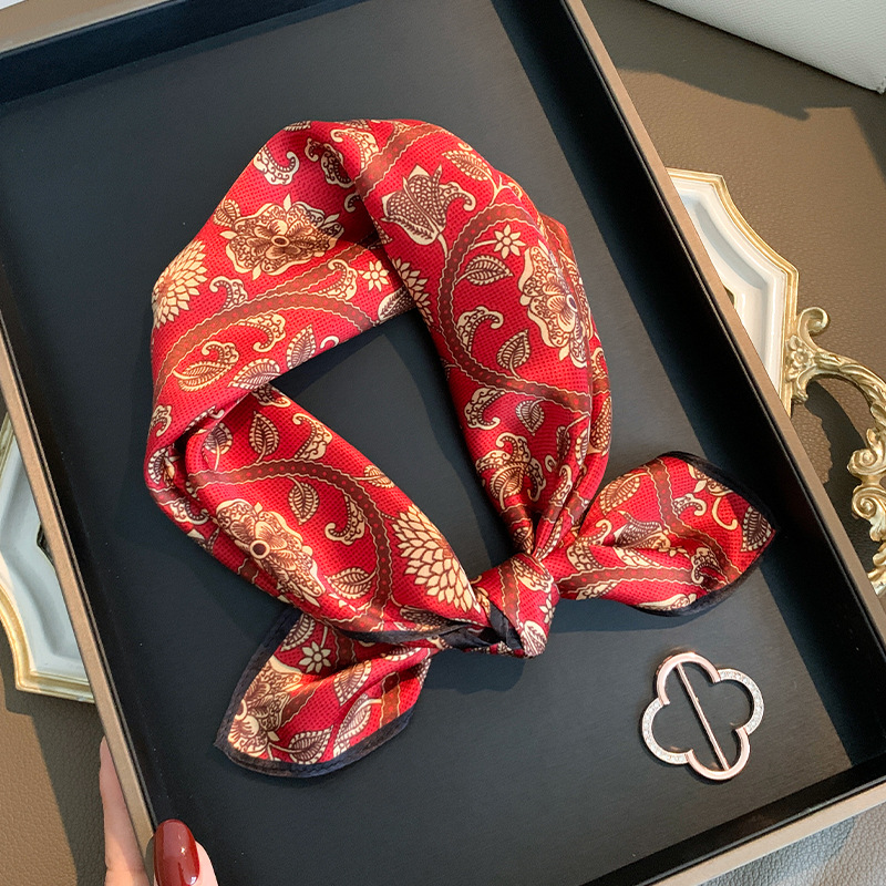 Foulard 100% Soie Véritable pour Femme, Bandeau Quotidien, Écharpe, Bandana, Châle, Accessoire Quotidien Féminin