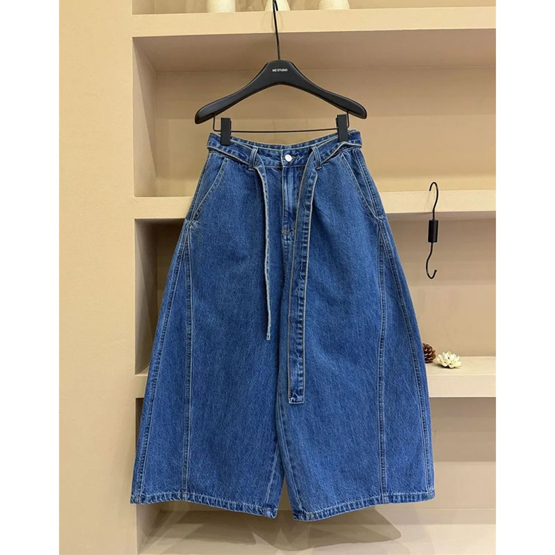 Jeans pour femmes, été-automne, nouveau modèle haut de gamme, décontracté, taille haute, coupe droite, pantalon large, jean en denim pour femme, 7 ou 8 pouces