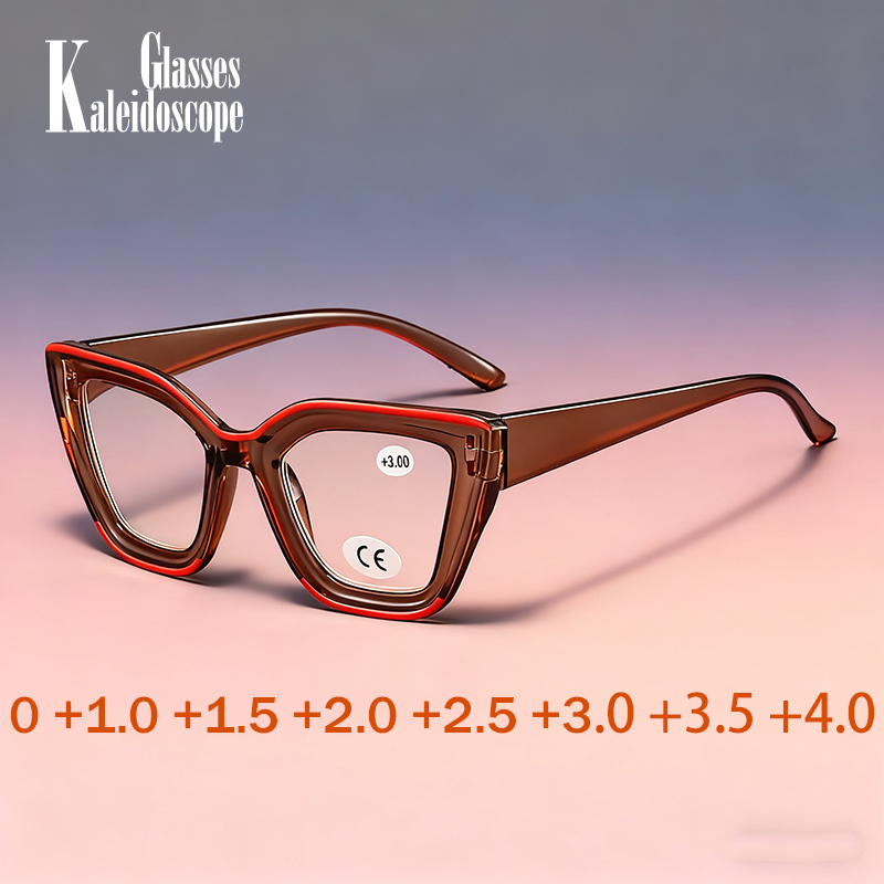 Lunettes de lecture œil de chat classiques pour femmes, Vintage, mode, grand cadre papillon, miroir pour dames, extérieur
