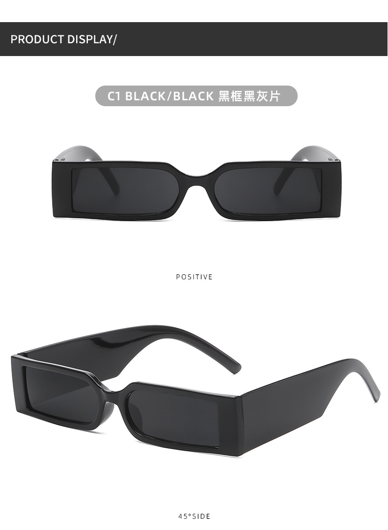 Lunettes de soleil rectangulaires de petite taille pour femmes, lunettes de soleil ovales vintage de marque, lunettes de soleil carrées pour femmes, lunettes de soleil féminines