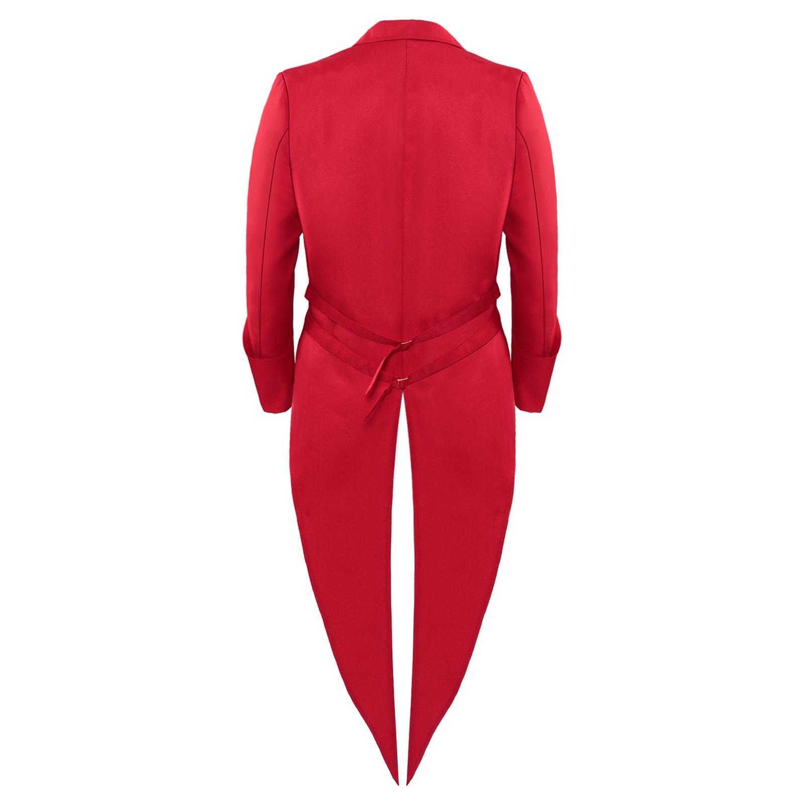 Manteau de Costume médiéval pour hommes, manteau de queue de palais coloré, Style Punk, vestes de couleur rouge pour spectacle sur scène d'halloween