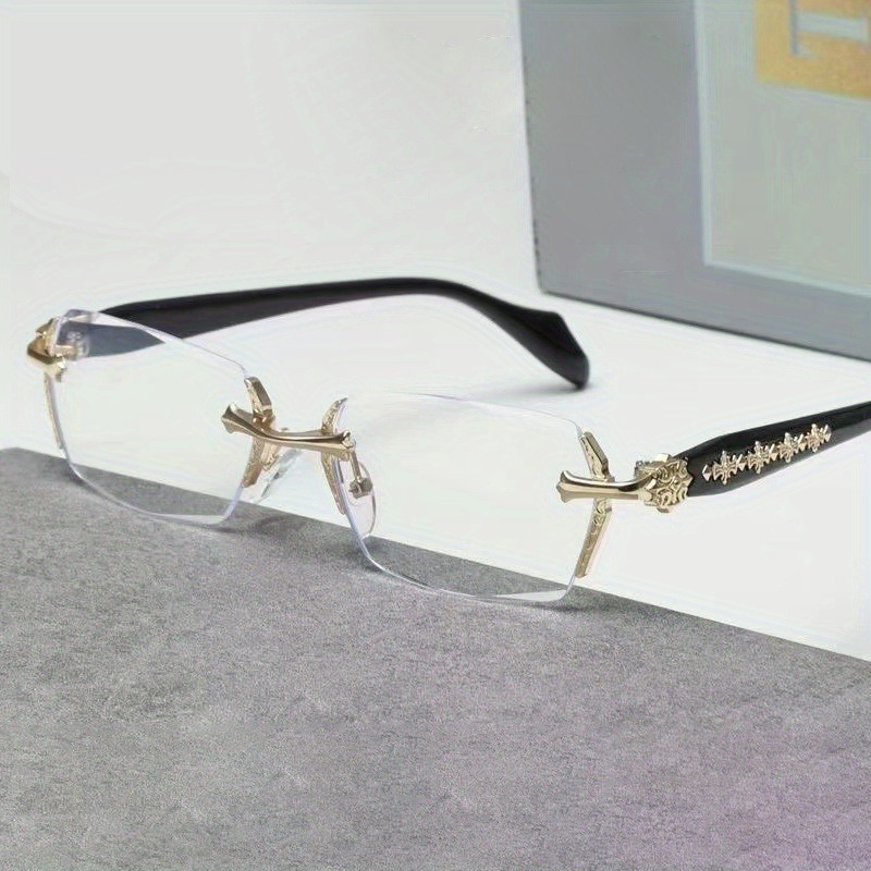Lunettes anti-lumière bleue haute définition pour hommes, verres transparents rétro, monture complète, lunettes unisexes à la mode