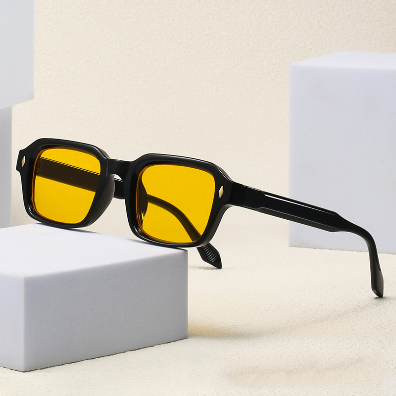 Lunettes de soleil orange pour hommes, personnalisables avec verres correcteurs, pour voyage et plage, protection UV400, monture étroite, style décontracté