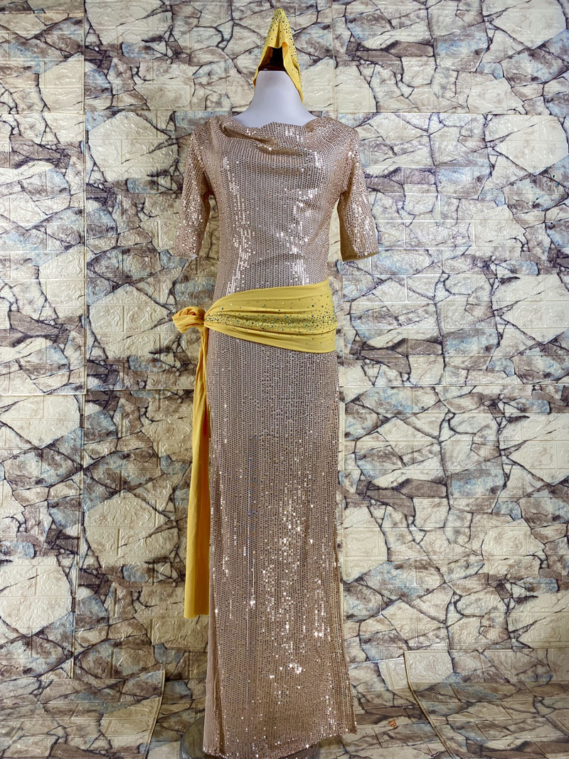 Costume de Concours de brevdu Ventre pour Femme, Robe de Bellyylene Baladi, avec Jupe de Performance pour Enfant
