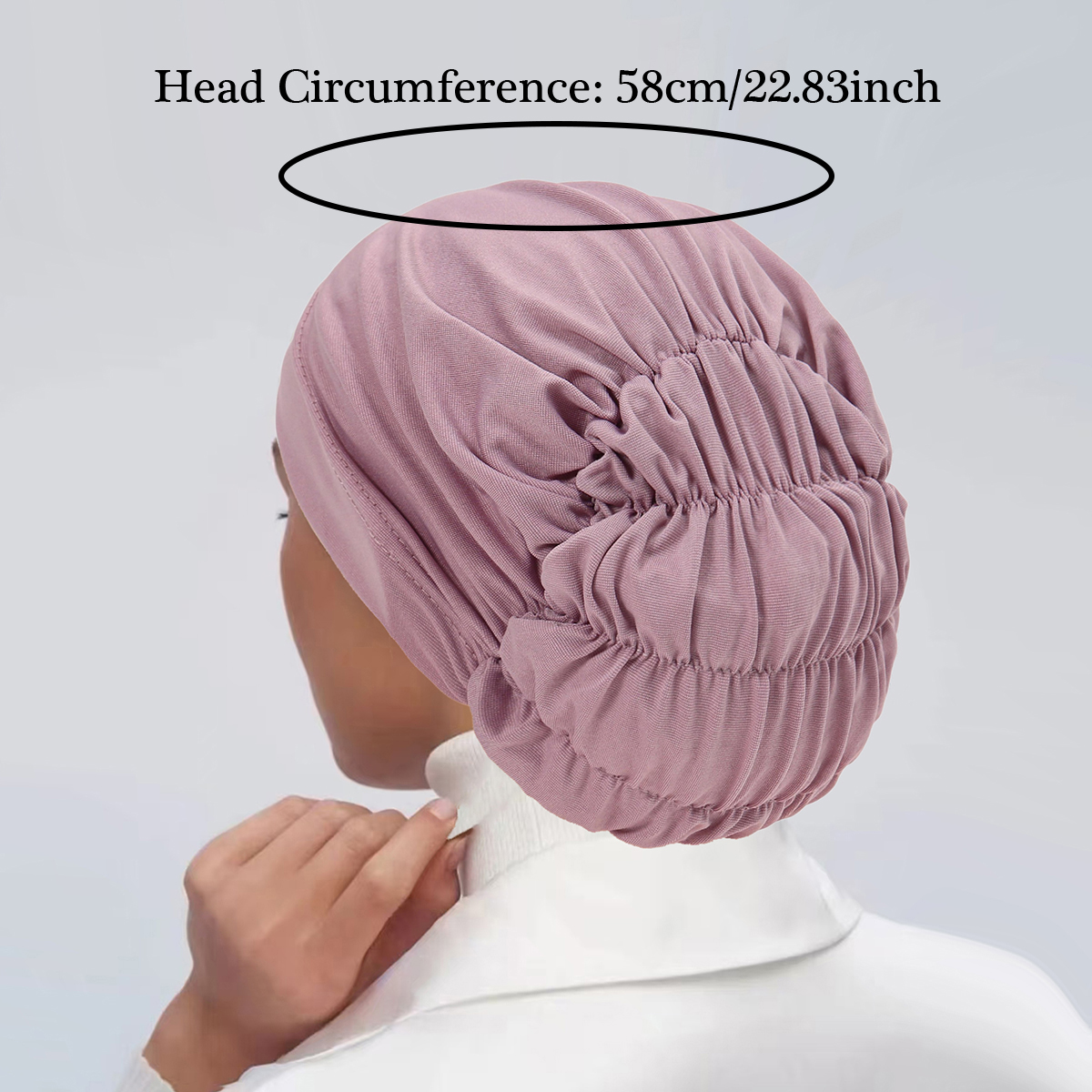 Nouveau Couleur unie femmes musulman Hijab casquette à volants doux extensible sous écharpe Turban chapeau Islam foulard Bonnet réglable