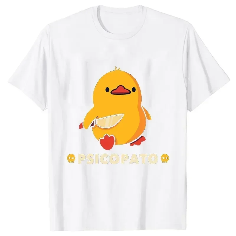 Haut d'été pour femmes, vêtements pour filles, canard avec couteau, vêtements amusants, hauts esthétiques Y2k, t-shirts à la mode, t-shirts graphiques
