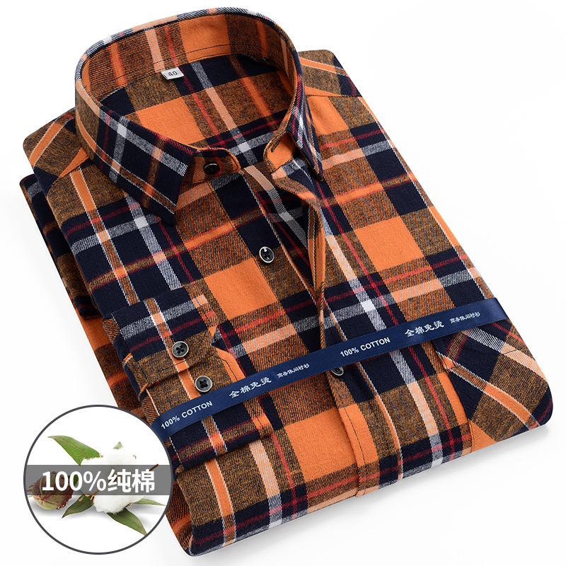 Chemises à carreaux en flanelle pour hommes, taille 11XL 10XL 9XL, à manches longues, en coton, chemisier décontracté, doux, coupe Standard, vêtements masculins