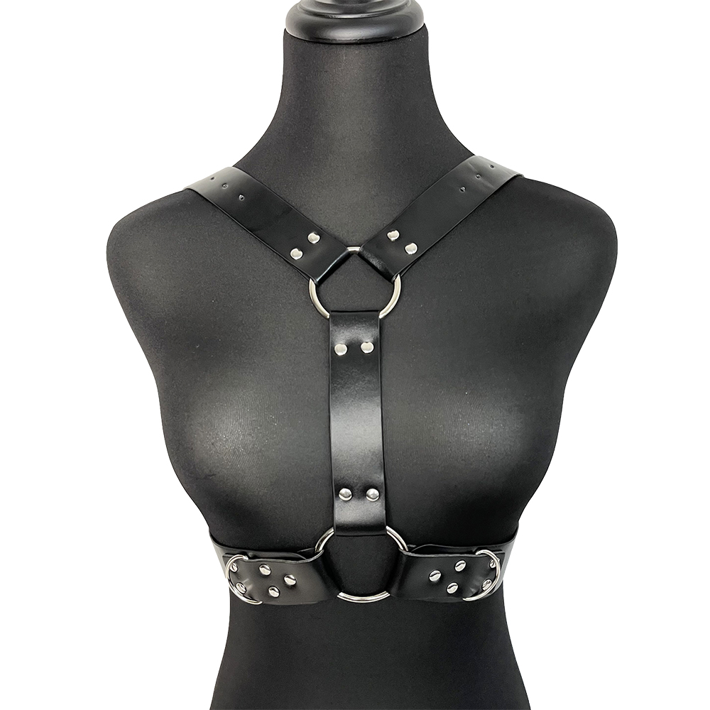 Ceinture large en cuir tendance, harnais de poitrine, bretelles pour femmes, décoration, ceinture punk rock, accessoires de vêtements gothiques
