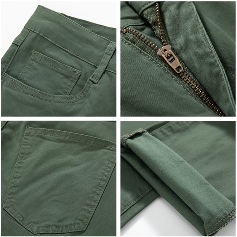Pantalon en coton pour hommes, grande taille 48 46 44 42, élastique, vin, rouge, bleu, noir, pantalon décontracté, ample, extensible, chinois, droit, vêtements masculins