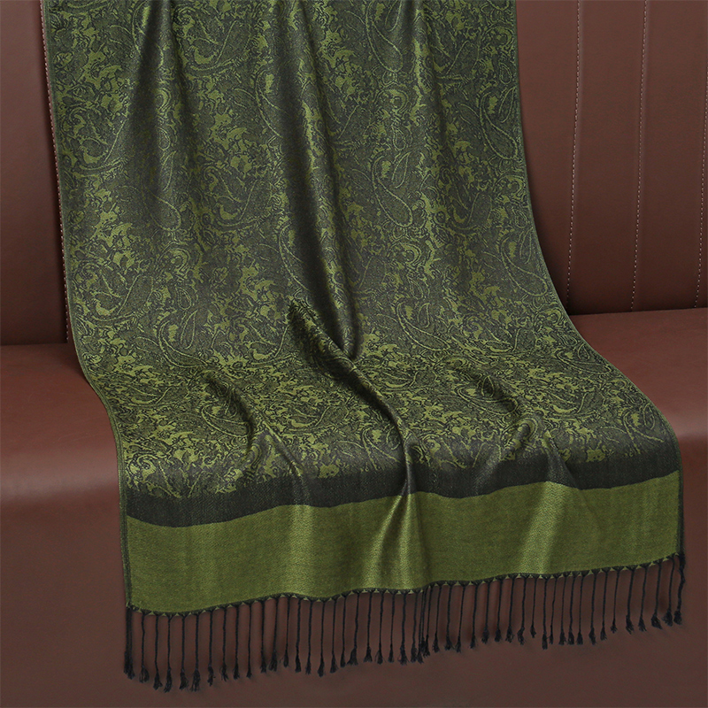 Foulard Jacquard de Luxe pour Femme, Écharpe de Mode Optique Douce, Étole, Châle, Hijab Musulman, Bande Ronde, Bandana de la raq