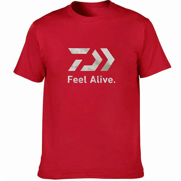 T-shirt graphique respirant unisexe pour hommes et femmes, streetwear décontracté à manches courtes, imprimé lettres et flèches, pour la pêche en plein air