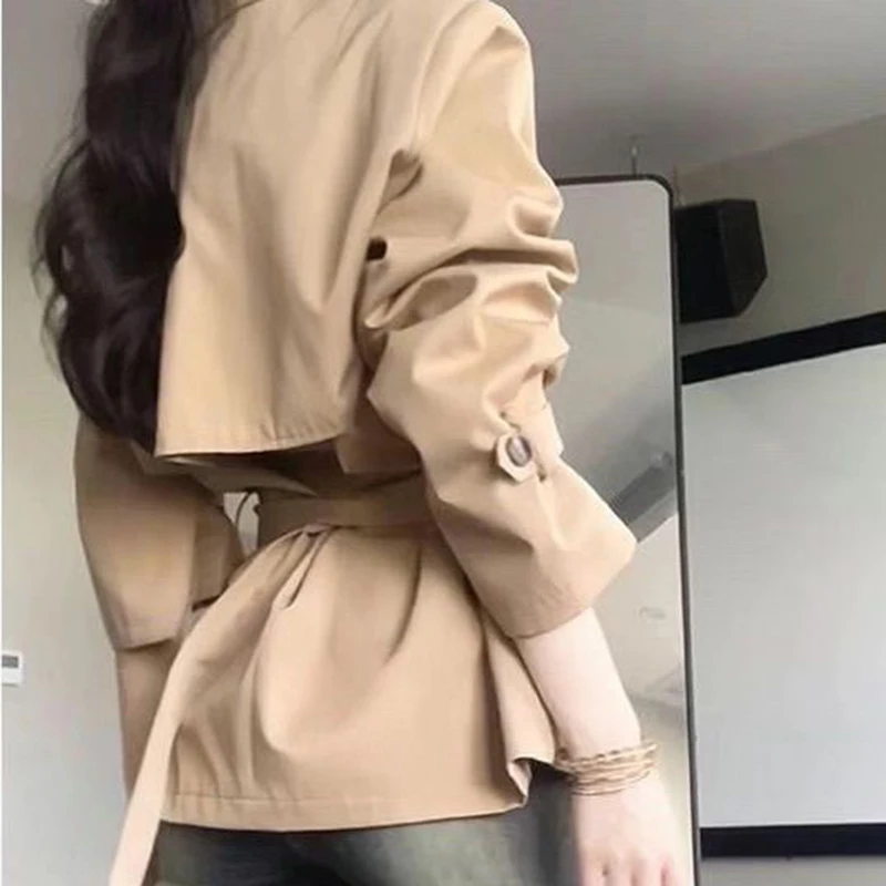 Manteau long à double boutonnage pour femme, coupe-vent avancé coréen, tempérament de la mode, automne et hiver, nouveau