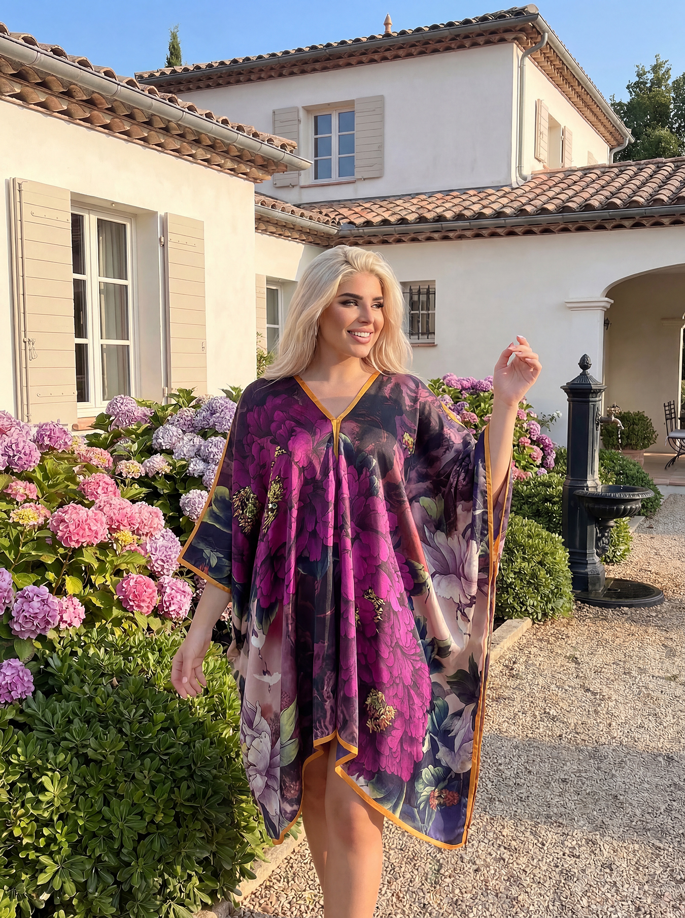 Écharpe Châle Femme Imprimé Floral Papillon Paon Tendance, Décontractée et Élégante, Accessoire de Mode Doux