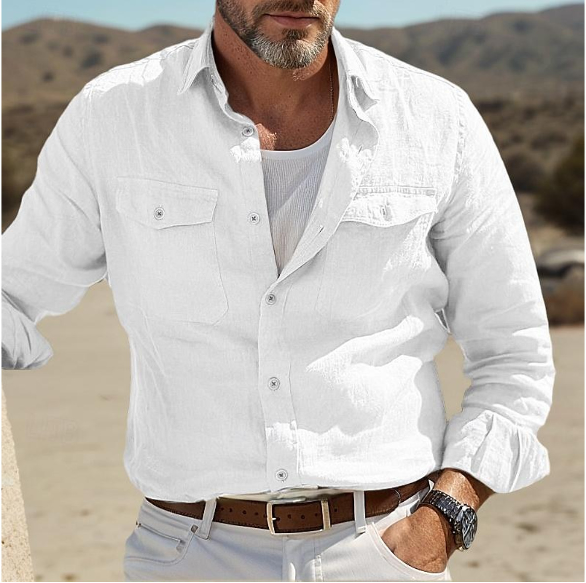 Chemises pour hommes chemises pour homme chemise en lin chemises chemise en lin pour hommes chemise pour hommes homme d'affaires Gentleman chemises en jean