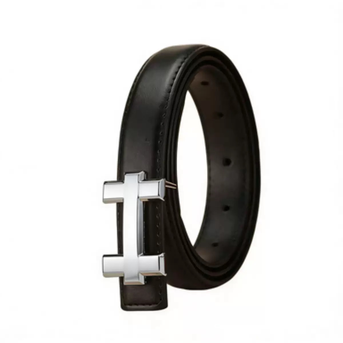 Nouvelle ceinture fine à boucle en H pour femme, élégante et tendance, pour robes, pantalons et jupes, noir, marron, 4 couleurs, amincissante