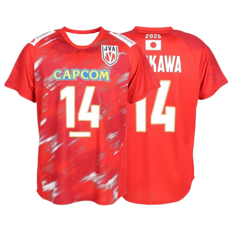 Nouveau maillot de volley-ball japonais n°12 imprimé, T-shirt athlétique à manches courtes à séchage rapide, pour fans de volley-ball, entraînement sportif, décontracté, streetwear