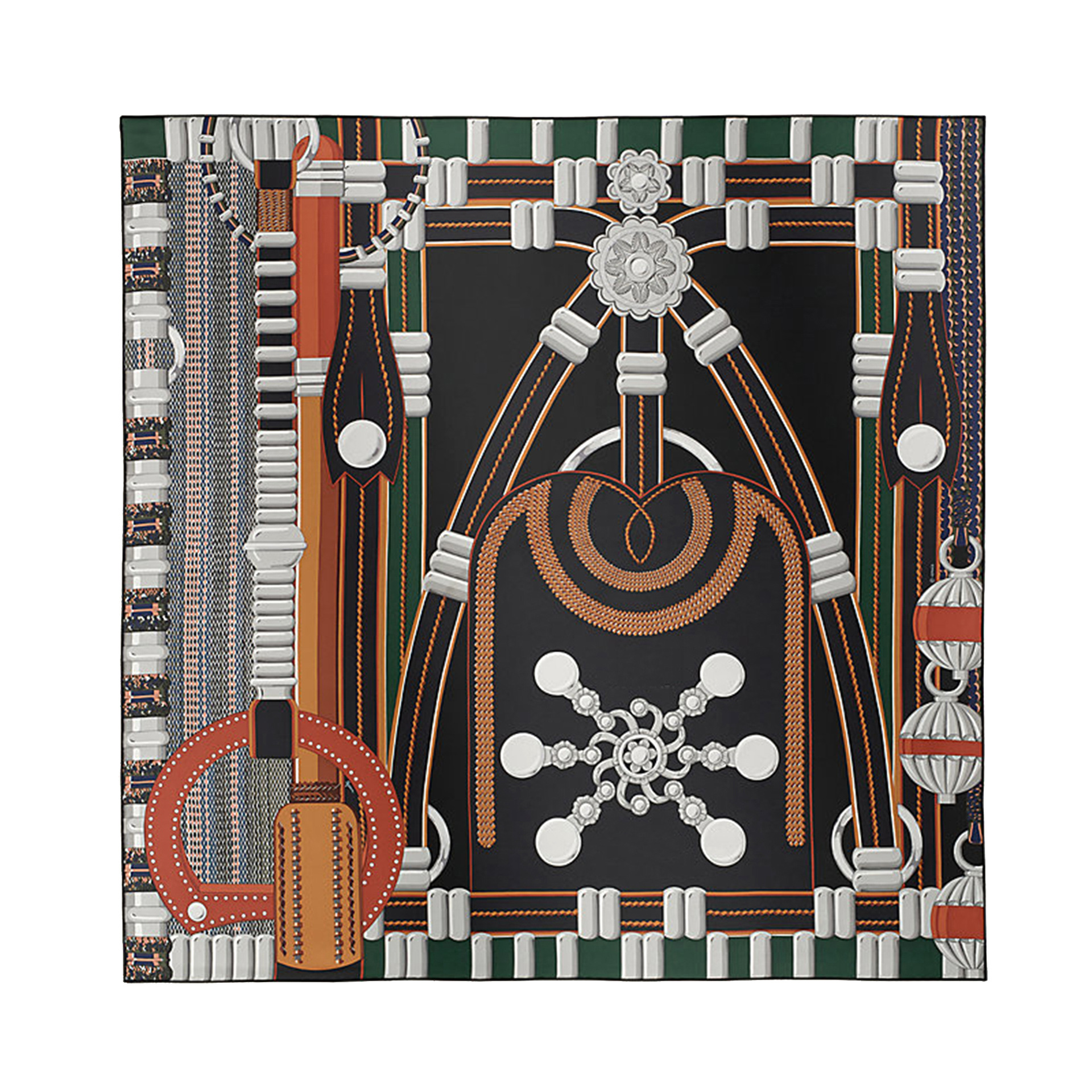 Écharpe en Soie de Luxe de Créateurs 90CM pour Femme, Foulard en Twill, Châle, Décoration Cheveux et Cou, Cadeau de Noël pour Amoureux