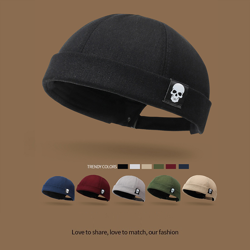 Chapeau tendance minimaliste pour homme et femme, style street dance artistique, nouveau chapeau melon sans bord, chapeau de printemps et d'automne, chapeau de propriétaire de maison, Hip