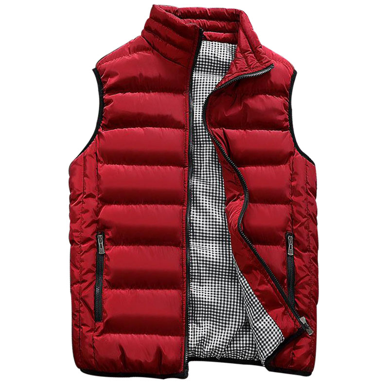 Hommes veste sans manches gilet hiver mode décontracté mince manteau marque vêtements gilets coton rembourré hommes gilet hommes gilet grande taille