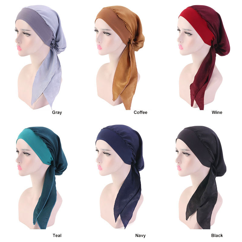 Foulard de tête pour femme contre le cancer, chimio, perte de cheveux, chapeau turban pré-noué, vêtements de sauna, bandana, nouveau