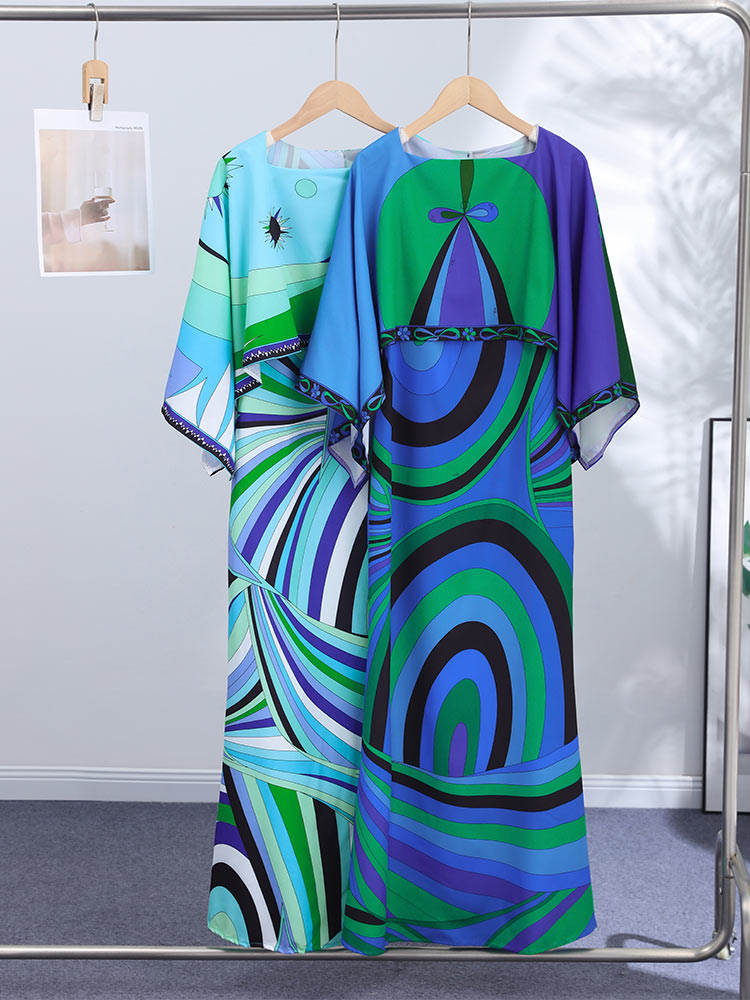 Nouvel Ensemble Jupe Imprimée Tendance pour Femme : Haut Élégant à Col Rond et Jupe Empire Moulante – Tenue de Vacances Été-Automne 2026