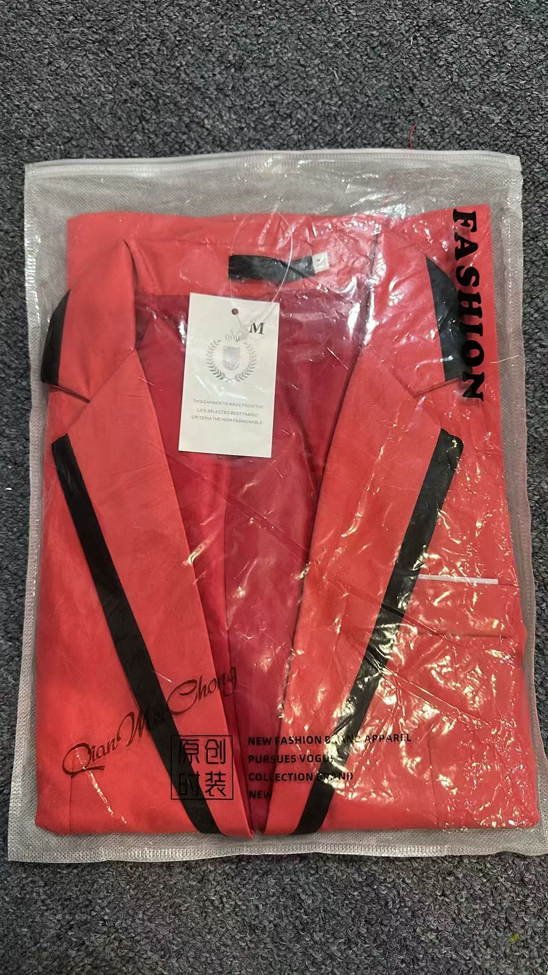 Robe de soirée en cuir pour homme, couleur unie, Blazer