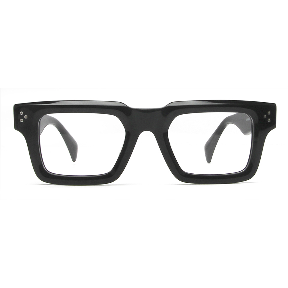 Chimoptics-Lunettes à monture carrée pour hommes et femmes, grosses montures rectangulaires en acétate, lunettes de délinquants, 138