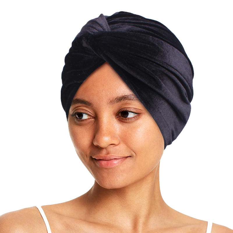 Nouveau femmes musulmanes velours Turban chapeau doux extensible croix torsion casquette Bandana bandeau chimio bonnet écharpe islamique tête enveloppement