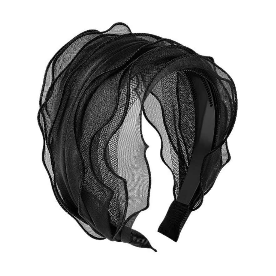 Large femmes bandeau solide dentelle Turban solide élastique bandes de cheveux accessoires de cheveux bandeau pour femmes filles coiffure livraison directe cadeau