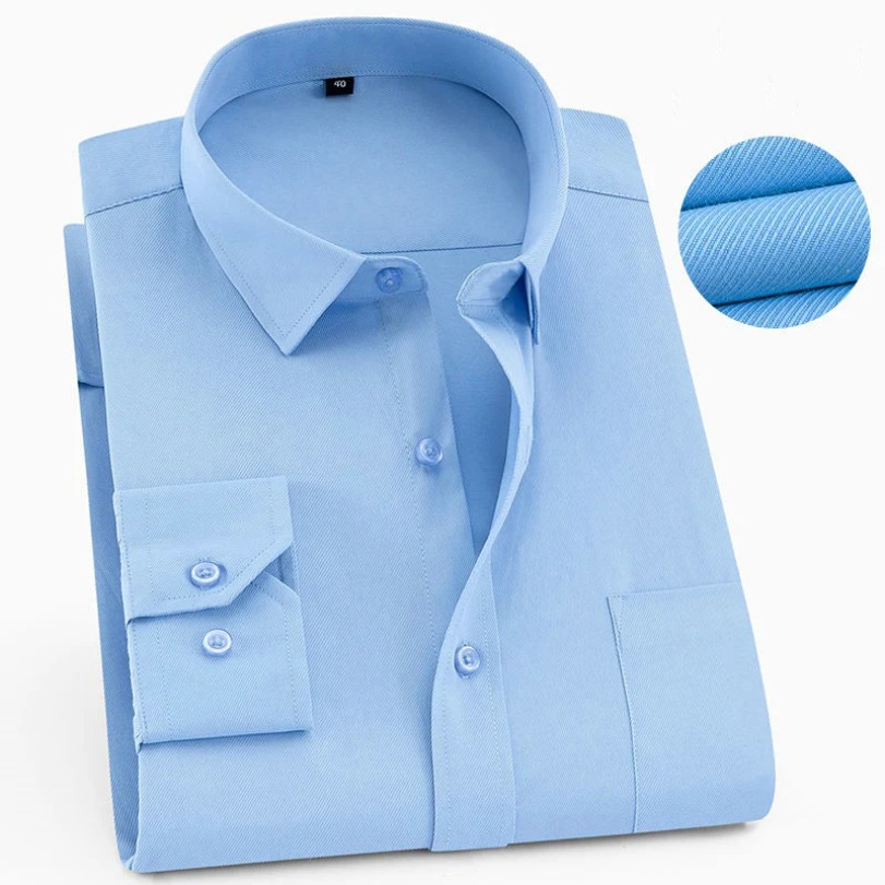 Plus grande taille 9XL 8XL 7XL hommes décontracté à manches longues chemises coupe ajustée mâle d'affaires sociales robe chemise marque de mode couleur unie