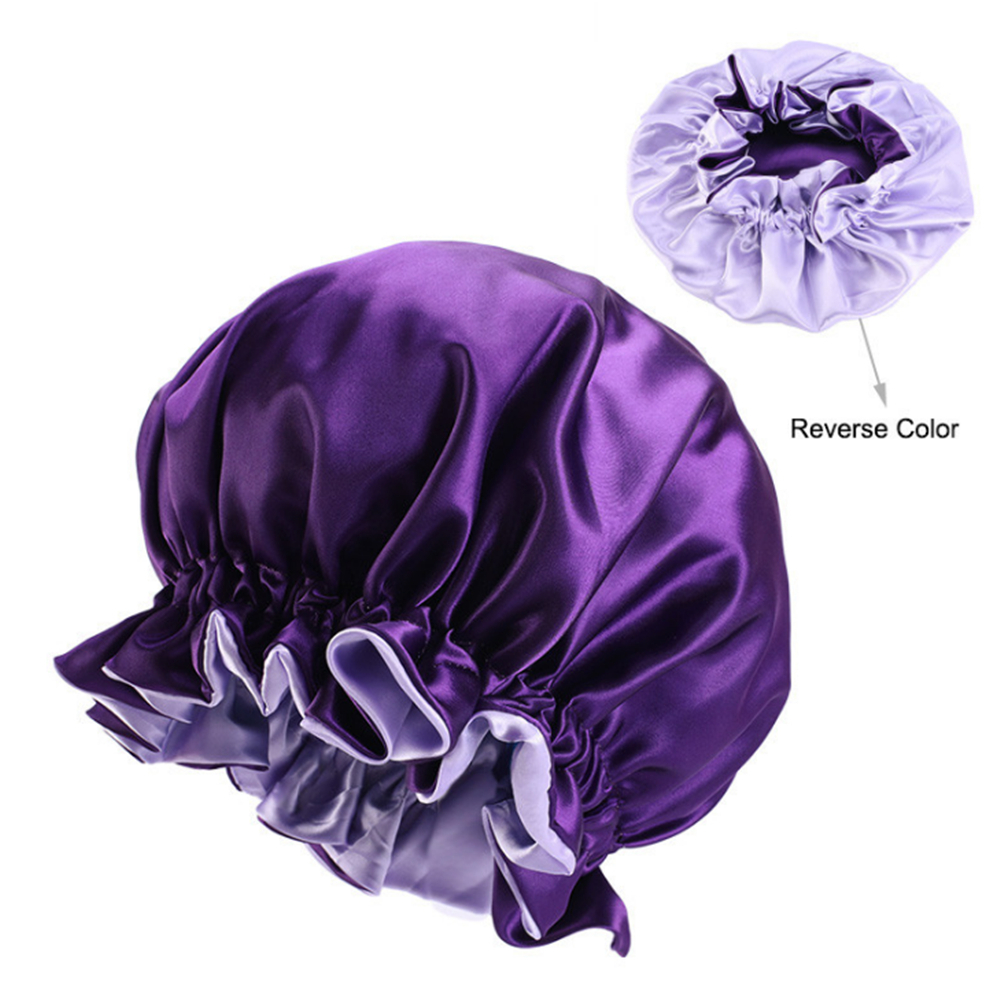 Bonnet de nuit en Satin pour femmes musulmanes, Bonnet de nuit élastique pour la Protection des cheveux, couvre-tête réglable
