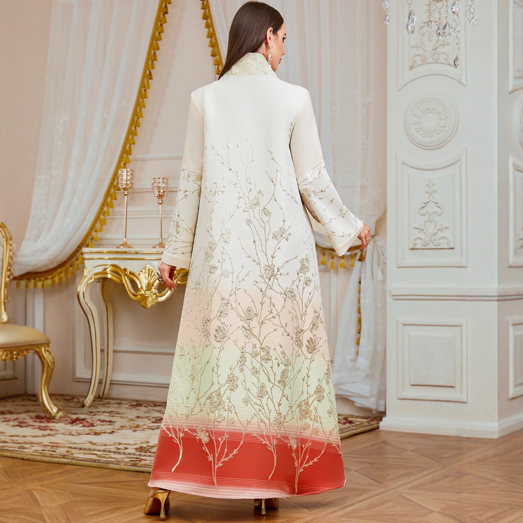 Robes musulmanes pour femmes, robe de fête Eid, abaya, robe de Ramadan, vestidos, jalabiya, broderie, robe longue islamique arabe, abayas du Maroc, abayas de Dubaï, kaftan