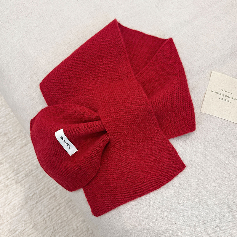 100% laine hiver écharpe pour femmes chaud triangle tricot foulards Hijab solide dame châle enveloppement femme Pashmina Bandana foulards nouveau