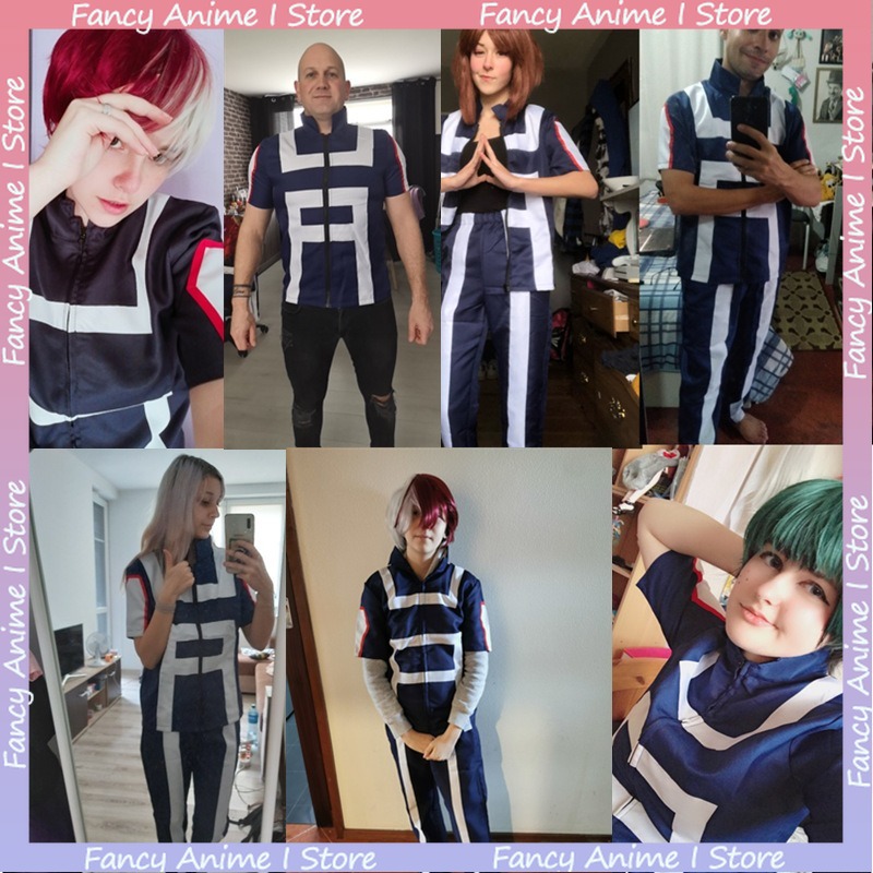 Costume de cosplay My Hero Academia pour hommes et femmes, uniforme scolaire, costume de Midoriya Izuku, uniforme sportif, tenue de jeu de rôle élégante