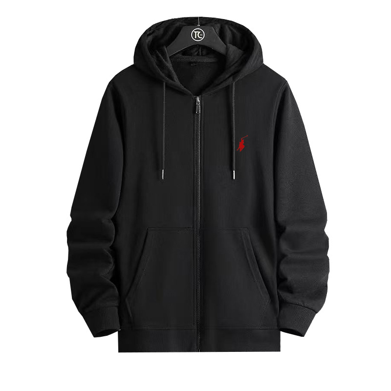 Ensemble de sweat-shirt pour homme RL avec logo brodé et fermeture éclair, sweat-shirt à manches longues pour l'automne/hiver