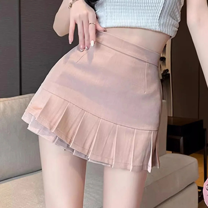 Été Sexy à volants Wrap jupes de hanche pour les femmes mode taille haute minceur jupe courte dames Simple trajet jupes à plusieurs niveaux femme