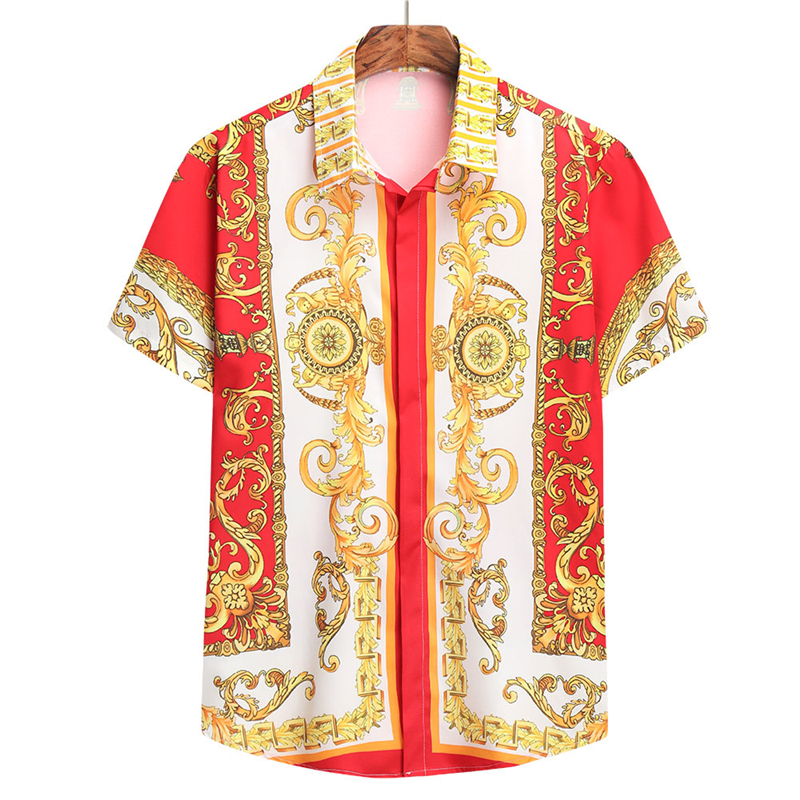 Chemises Real Betis tendance pour hommes, imprimées en 3D, style Moyen-Orient, Islam, décontractées, à col et boutons, coupe oversize, pour l'été