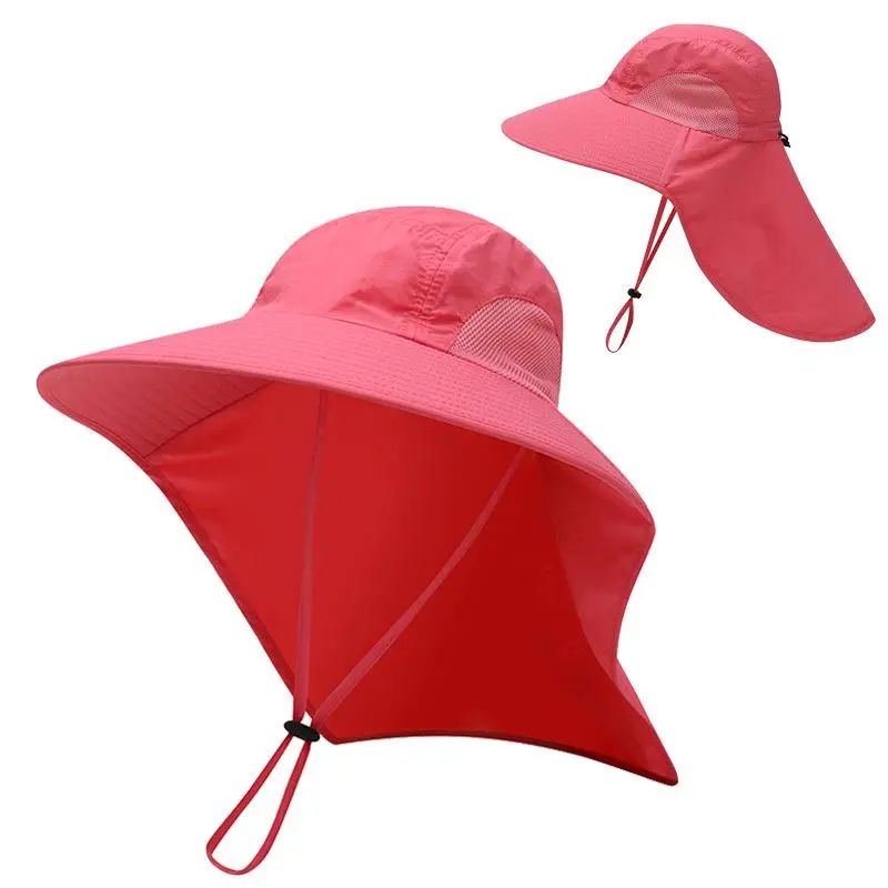 Chapeau de soleil à large bord avec protection du cou pour hommes et femmes, réglable, protection UPF 50+, chapeau de safari, randonnée, pêche