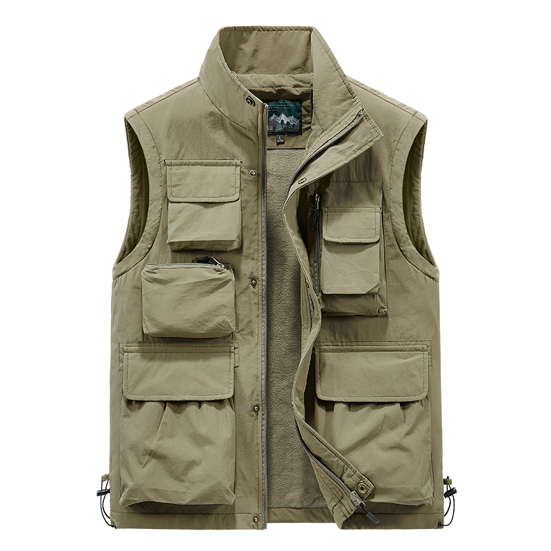 Gilet Cargo pour hommes, multi-poches, à la mode, manteau respirant, tous les beaux vêtements à la mode pour hommes, manteau de haute qualité