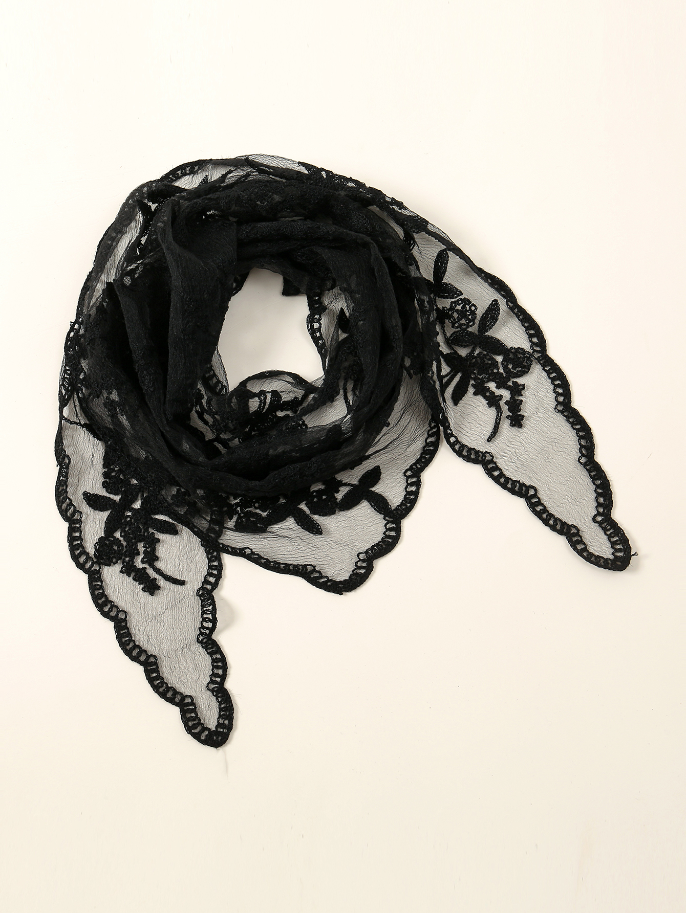 Foulard triangle en dentelle creuse pour femme, foulard rond pour femme, bandeau pour cheveux, bandana pour fille, écharpe de sauna, bandeau pour poignet de bureau