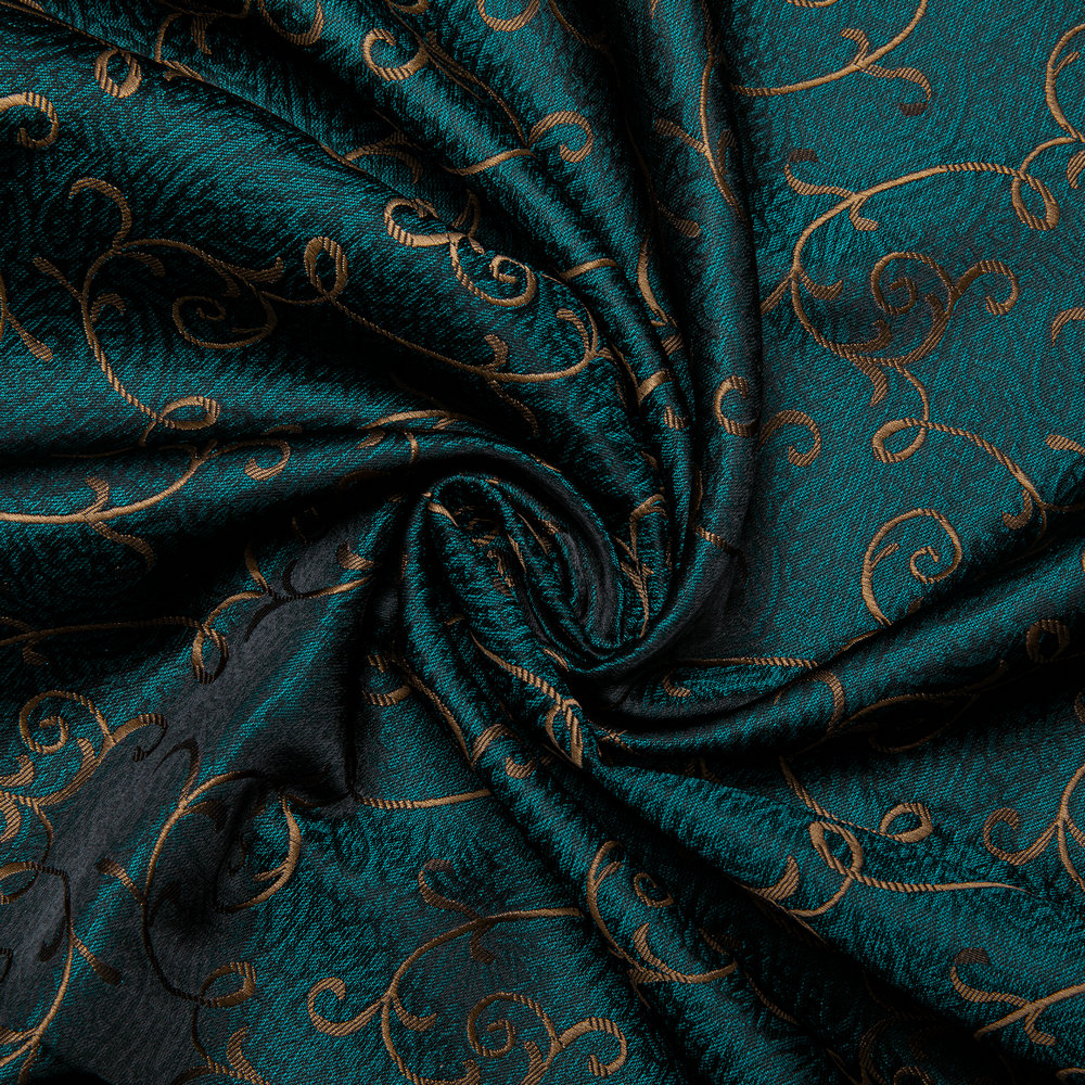 Écharpe pour homme Barry.Wang, jacquard floral, motif paisley, décontractée, formelle, or, vert, rouge, bleu, violet, gris, pour mariage, affaires, fête