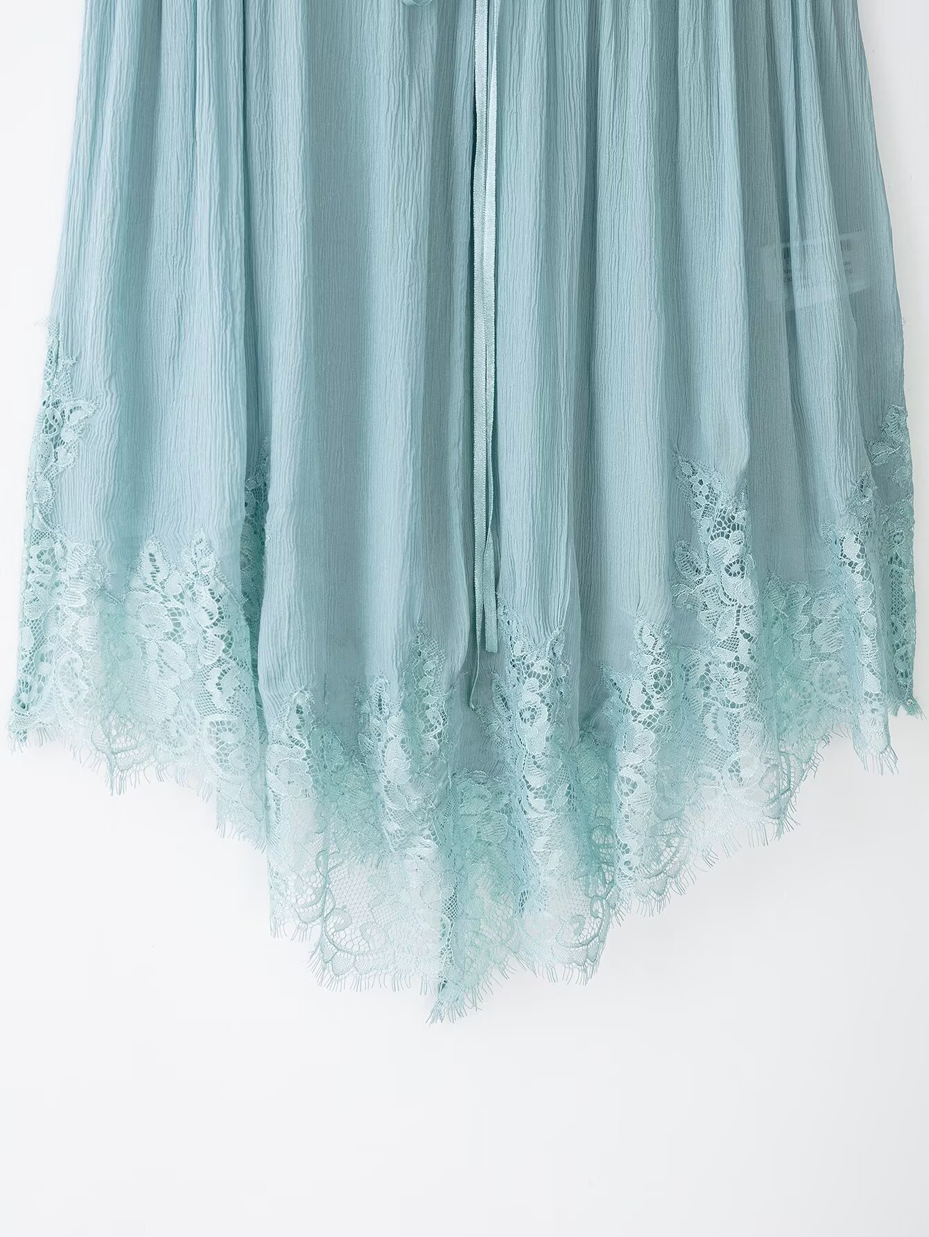 Willshela – hauts plissés à nœud bleu pour femmes, hauts à bretelles fines, col en v, style vintage, chic, à la mode