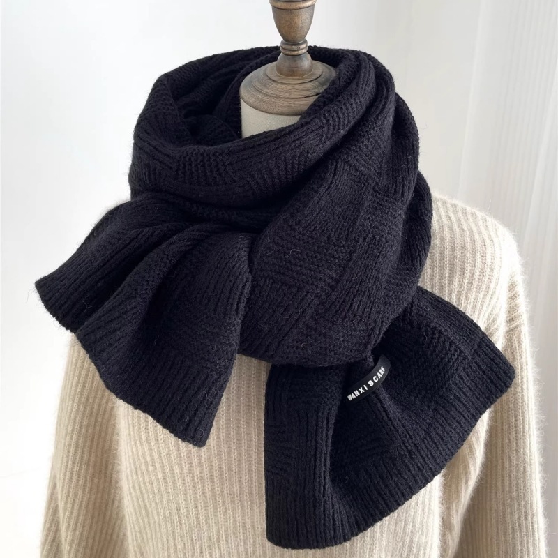 Châle Rond Chaud pour Femme, Bandana Pashmina, Écharpe de Style Coréen, Accessoires de Marque de Luxe